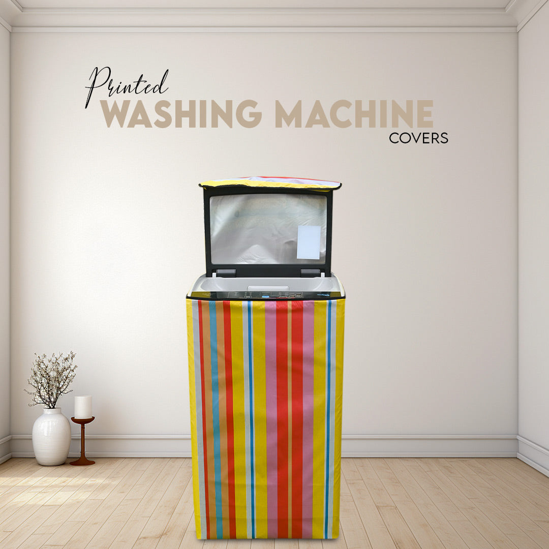 Universal 100% Waterproof Printed Washing Machine Covers in Parachute Fabric (Random Colour)