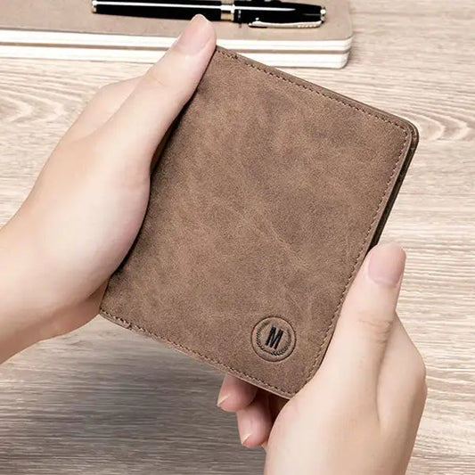 Short Leather Imported Wallet
