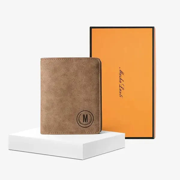 Short Leather Imported Wallet