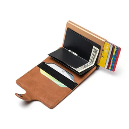 PU Leather Wallet & Pop up card holder