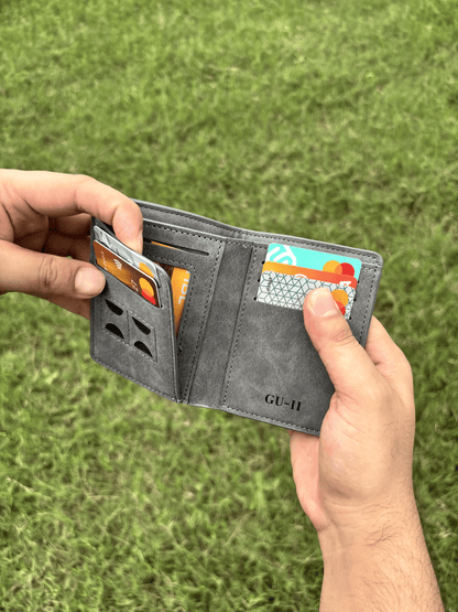 Short Leather Imported Wallet