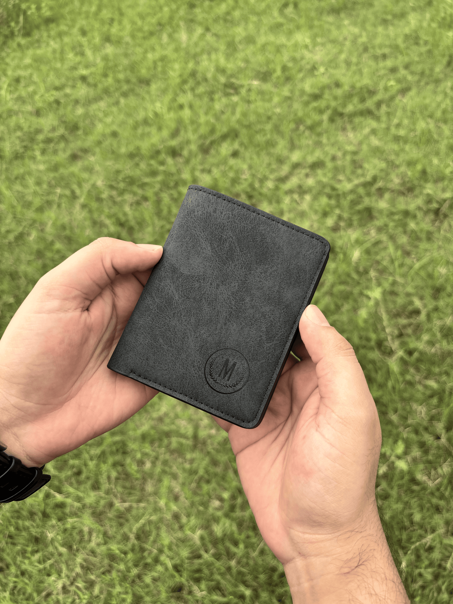 Short Leather Imported Wallet