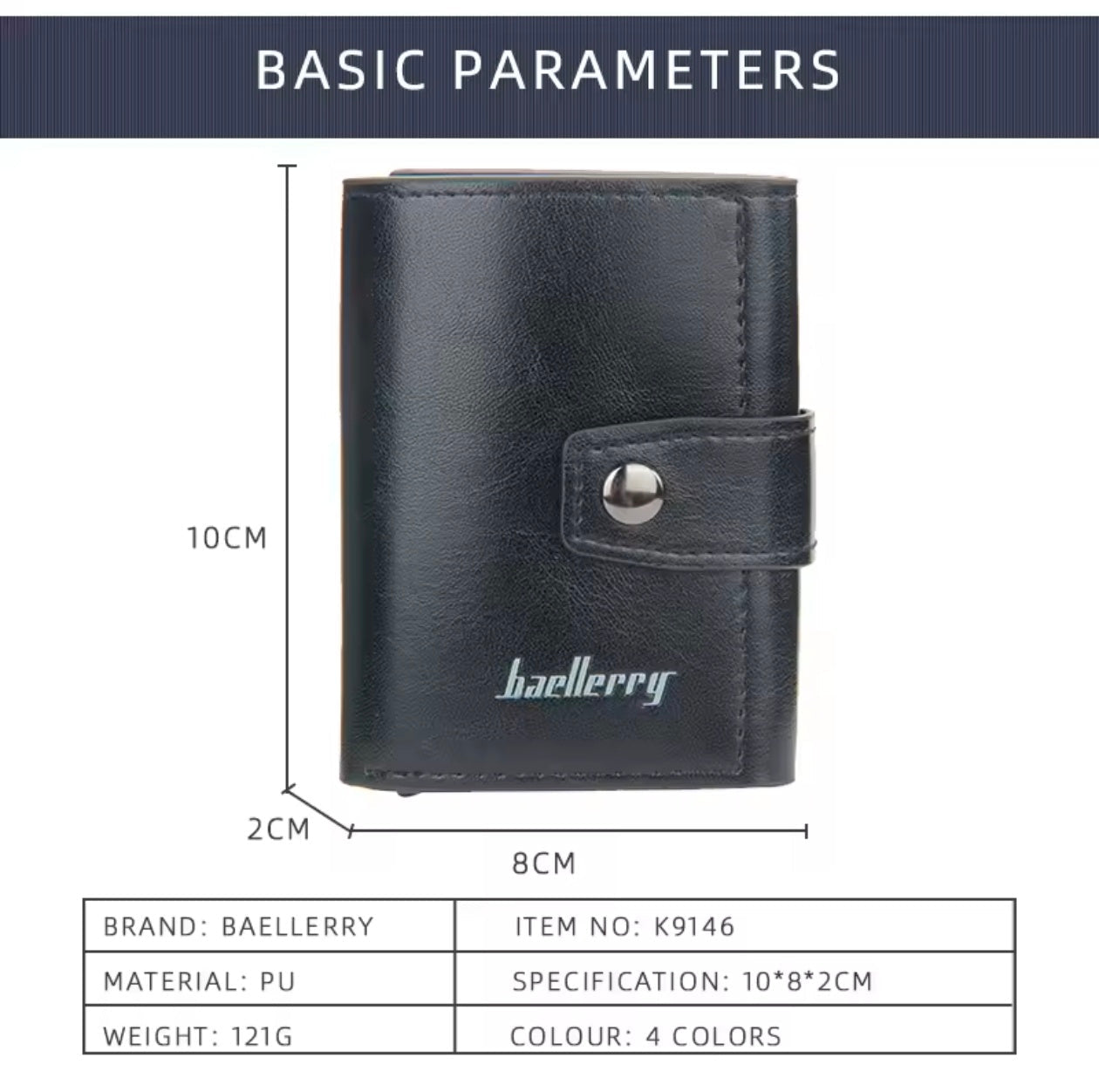 Antitheft Rfid Aluminum Card Holder Wallet Long space Capicity for Cash