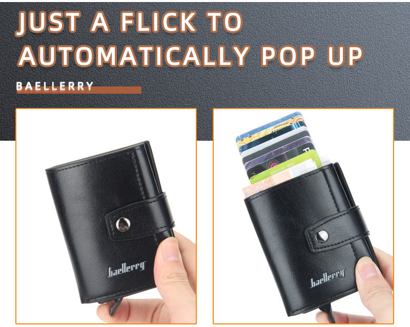 Antitheft Rfid Aluminum Card Holder Wallet Long space Capicity for Cash