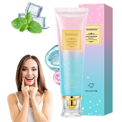 Busaurus Toothpaste, Busaurus Probiotic Whitening Toothpaste Nicotinamide Toothpastes, Remove Tooth Stains, Fresh Breath (1PCS)